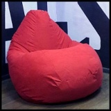 Кресло Мешок Красная Замша II
